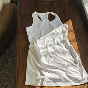 White Racerback Tank Top